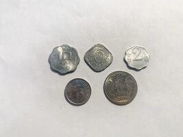 India Old Coins Set 1972–2004 – 1 Rupee 25 10 5 2 Paise Vintage Collecti... - $9.83 CAD