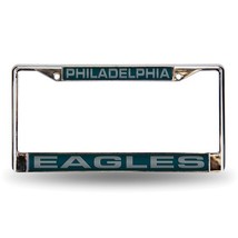 NFL Philadelphia Eagles Laser Chrome Acrylic License Plate Frame - £23.69 GBP