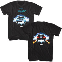 Back to The Future Driving Through Men&#39;s T Shirt Don&#39;t Need Roads Time Travel - £20.96 GBP+