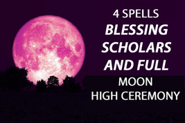 April 16TH Rare Full Coven &amp; 7 Scholars Pink Full Moon 4 Works Of Magick - £30.48 GBP