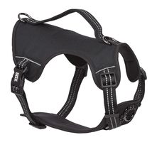 MPP Black Reflective Nylon Dog Harness Adjustable Padded High Visibility 4 Sizes - £27.47 GBP+