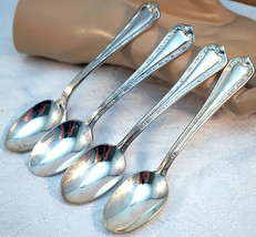 Set of 4 Spoons International Silver Co. Pricilla or Yorkshire Pattern - $25.99