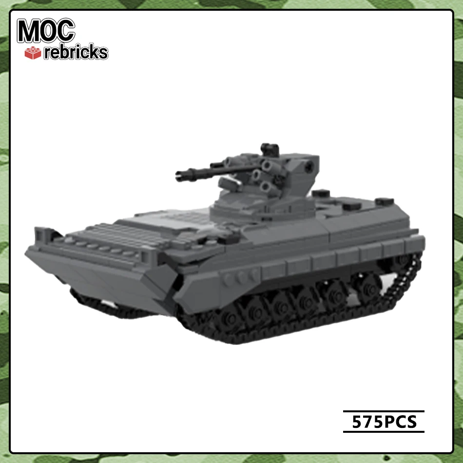 WW2 Military Vehicle Series BMP 1 AM Car MOC Building Block DIY Model Puzz - £86.72 GBP