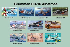 10 Different Grumman HU-16 Albatross Warplane Magnets - £78.66 GBP