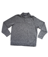 Eddie Bauer Sweatshirt Fleece Mens XL Snap Placket Radiator Mock Neck Sw... - $276.55 MXN