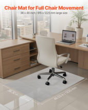 VEVOR 36 by 48 Inch Transparent Chair Mat for Hard Floors Non Slip - $48.12
