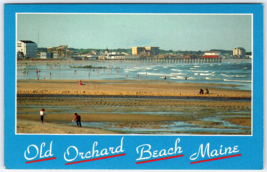 Greetings From Maine&#39;s Best Beach Old Orchard Beach PostCard - $4.91