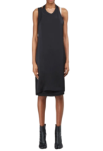 Helmut Lang Womens Midi Dress Dbl Tank Solid Black Size Us 2 J09HW605 - £118.30 GBP