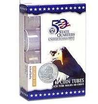 50 Tubes H.E. Harris Co. Quarter Coin Tube Durable Polypropylene 2004 Ne... - £18.45 GBP