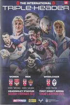 2023 Third Test: England v Tonga at Headingley rugby league programme - £4.84 GBP