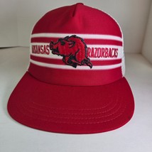 Vintage Arkansas Razorbacks Trucker Hat Mesh Snapback Made USA 70s 80s - $44.99