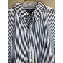 Ralph Lauren Mens Long Sleeve Striped Classic Preppy Dress Shirt Size 17... - $24.95