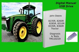 John Deere 8235R 8260R 8285R 8310R 8335R 8360R Diagnosis Tests Manual Se... - £18.97 GBP