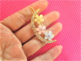 Moon pastel flower hair clip - $11.88