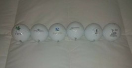 6 Pinnacle Golf balls #3 with logos of various courses Never hit - $485.54 MXN
