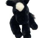 Aurora World Plush Black Horse Realistic Plastic Pellets Weighted Stuffe... - $11.94