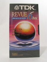 TDK T-120 Revue Premium Quality VHS New Blank Video Tape 6 Hours Factory Sealed - £10.21 GBP