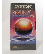 TDK T-120 Revue Premium Quality VHS New Blank Video Tape 6 Hours Factory... - £10.16 GBP