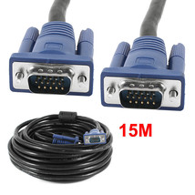 50&#39; Ft Feet 50Ft Svga Vga M/M Lcd Led Monitor Blue Vga Cable Male To Male - £17.32 GBP