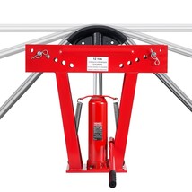 Hydraulic Pipe Bender 12 Ton Manual Pipe Bending Tool with 6 Dies - £243.91 GBP