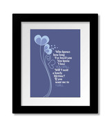 I Will by the Beatles Love Song - Lyric Inspired Music Print, Canvas or ... - $18.81+