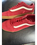 Vans Old Skool Low Pro Blood Red/Gum Men Sneakers!!(6.5) - $69.26