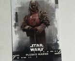 Star Wars Rise Of Skywalker Trading Card #27 Plesko Marno - $1.97