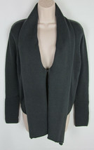 LOGO by Lori Goldstein flyaway sweater shawl scarf collar Gray Womens XS - $16.78
