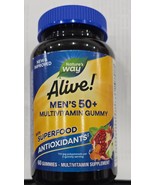 Nature&#39;s Way Alive! Men&#39;s 50+ Gummy Multivitamins B-Vitamins 60 Count EX... - $257.07 MXN