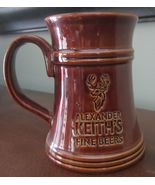 Alexander Keith&#39;s Nova Scotia Fine Beer Embossed Brown 14 Oz. Mug Stein - $14.99