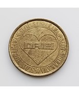 Vintage Daiei Shirakawa Heart Shape Casino Gaming Token - $182.44 MXN