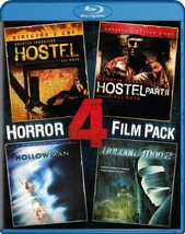 Hollow Man 1 &amp; 2- Hostel 1 &amp; 2: Double Double Horror - 4 Films- New Blu Ray - £23.35 GBP