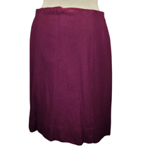 Vintage 70s Maroon A Line Above Knee Skirt Size 4 - $24.75