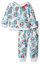 Youngland Baby Girls Faux Fur Holiday Sleep Set, Blue/White 18Months - £14.46 GBP