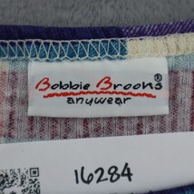Bobbie Brooks Shirt Womens XL Blue Plaid Round Neck Short Sleeve Casual Top - $25.72
