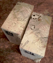 Two (2) Spalted Birch Bowl Blanks Lathe Turning Lumber Wood 6&quot; X 6&quot; X 3&quot; I4 - $49.45