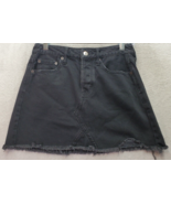 American Eagle Outfitters Skort Womens 2 Black Denim Pockets Button Fly ... - $18.46