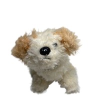 Vintage Plush Pretty Pets On the Go Cream and Brown 5 inch  dog - £9.13 GBP