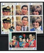 ZAYIX Guernsey 224-226 MNH Royal Wedding Prince Charles Lady Diana 02142... - $2.60
