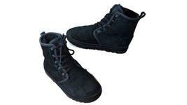 UGG Harkley II Black Suede Boots Kids / Youth boys Size 6 - £15.01 GBP