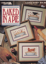Baked In A Pie Cross Stitch Booklet 1995 Sandi Gore Evans Leisure Arts 2781 - £3.12 GBP