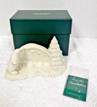 Cute Dept 56 Christmas Snowbabies Polar Sign Penguin Tree Figure Origina... - $14.85