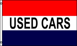 USED CARS Flag 3x5 Polyester 100D FABRIC - $17.99