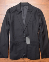 Armani Exchange A|X $240 Men&#39;s Solid Black Sport Coat Blazer Jacket 42 - $76.98