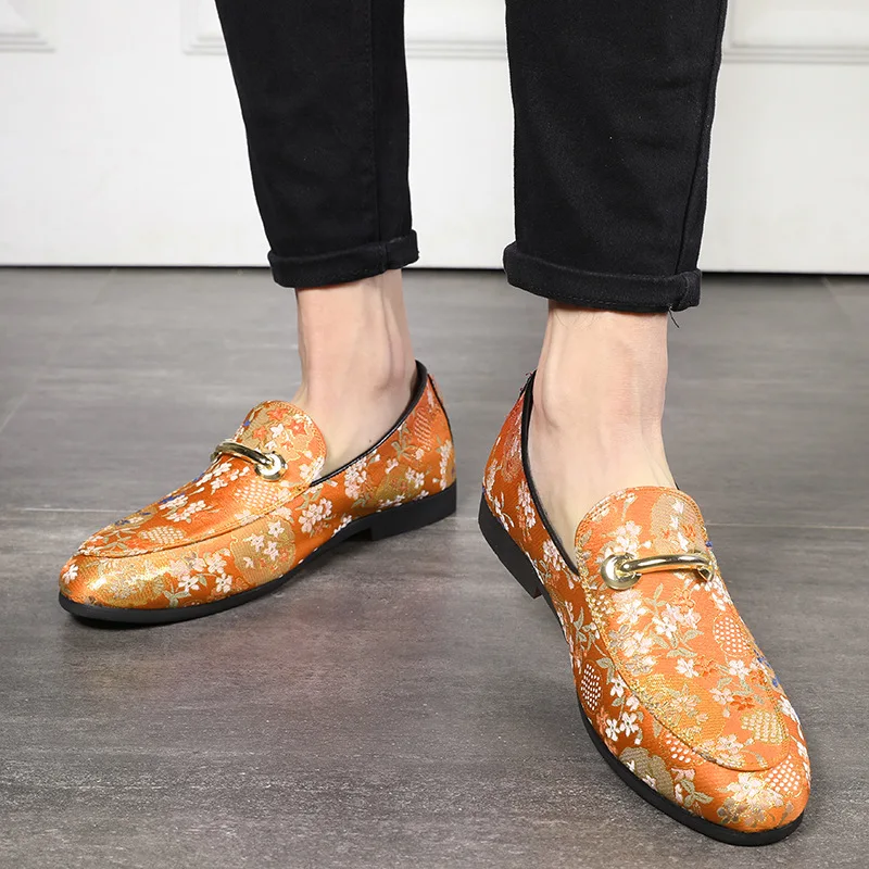 Asual embroider shoes big size 38 48 flats shoes for men loafers shoes soft comfortable thumb200