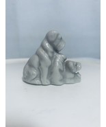 VTG Ceramic Fox Terrier Schnauzer? Family Dog w 2 Puppies 50s Porcelain ... - £14.21 GBP