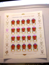 US Stamps Sheet/Postage Sct #5662 Chinese New Year-tiger MNH F-VF OG  FV $13.20 - £11.75 GBP