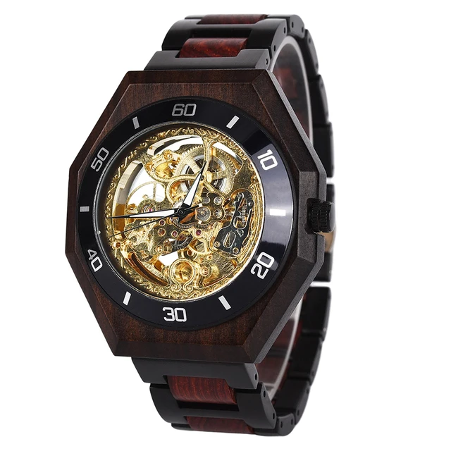 Mechanical Watch Men en  BOBO BIRD  Fashion Automatic Wristwatch  Timepiece Cloc - £141.98 GBP