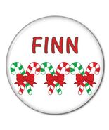 6 CHRISTMAS CANDY CANE BUTTONS PERSONALIZED FOR STOCKINGS OR GIFTS PIN B... - $839.41 MXN