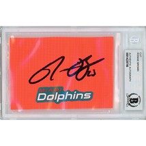 Ronnie Brown Auto Miami Dolphins Signed Football Pylon Cut Beckett Autograph - £71.19 GBP